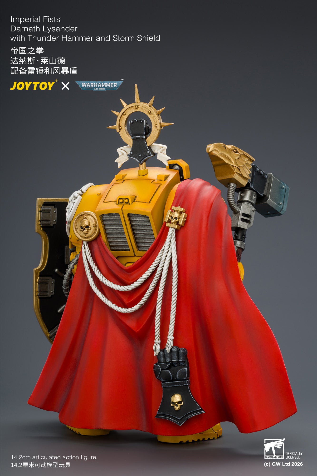 (Pre-Order) Warhammer 40k Imperial Fists Darnath Lysander with Thunder Hammer and Storm Shield
