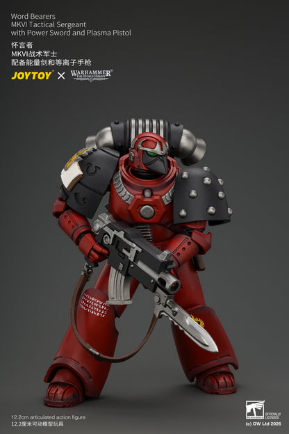 (Pre-Order) Warhammer The Horus Heresy Word Bearers MkVI Tactical Sergeant with Power Sword and Plasma Pistol