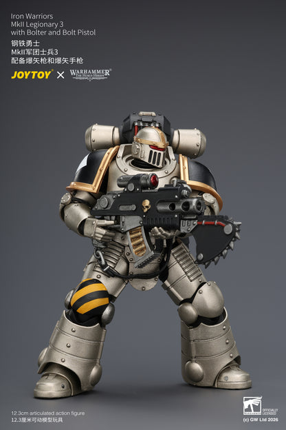 (Pre-Order) Warhammer The Horus Heresy Iron Warriors MkII Legionary 3 with Bolter and Bolt Pistol