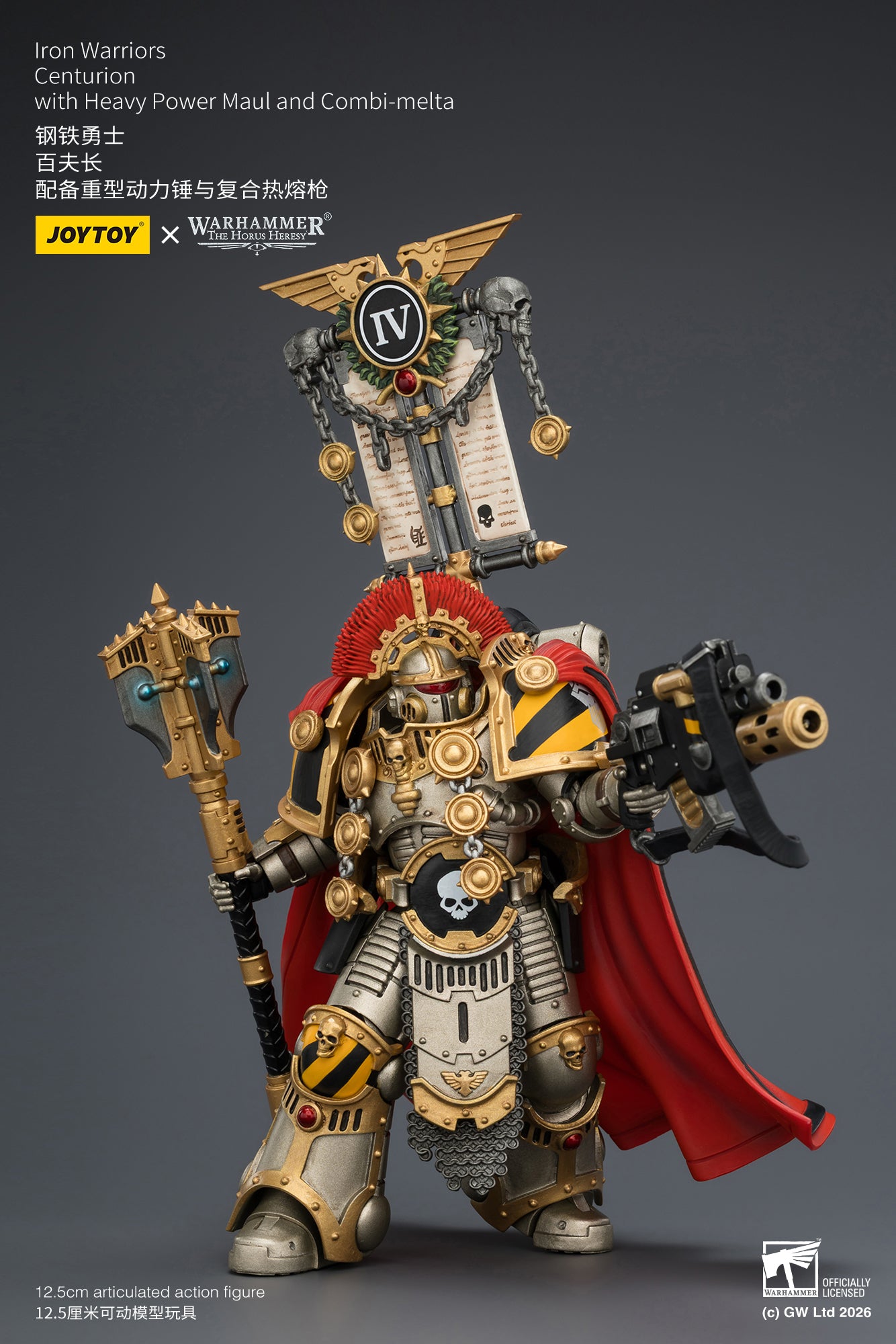 (Pre-Order) Warhammer The Horus Heresy Iron Warriors Centurion with Heavy Power Maul and Combi-melta