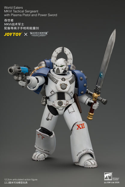 (Pre-Order) Warhammer The Horus Heresy World Eaters MKVI Tactical Sergeant with Plasma Pistol and Power Sword