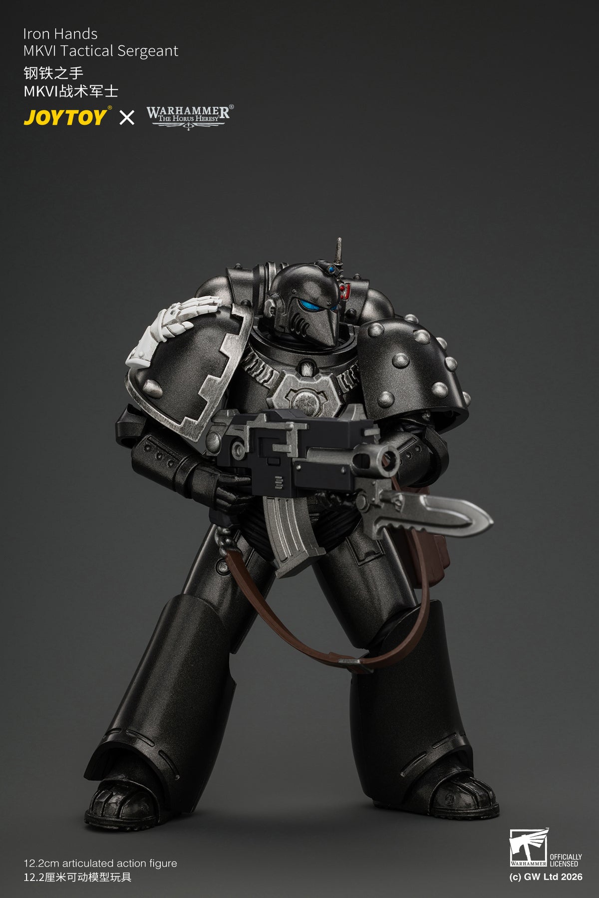 (Pre-Order) Warhammer The Horus Heresy Iron Hands MkVI Tactical Sergeant with Bolter, Plasma Pistol & Power sword