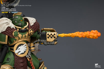 (Pre-Order) Warhammer 40k Salamanders Vulkan He'stan, the Forgefather with the Spear of Vulkan and the Gauntlet of the Forge