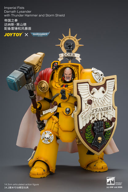(Pre-Order) Warhammer 40k Imperial Fists Darnath Lysander with Thunder Hammer and Storm Shield