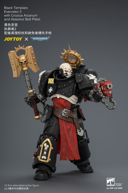 (Pre-Order) Warhammer 40k Black Templars Execrator 2 with Crozius Arcanum and Absolvor Bolt Pistol