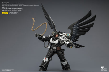 (Pre-Order) Warhammer The Horus Heresy Raven Guard Corvus Corax, Primarch of the XIX Legion with artificer-crafted lightning talons, archaeotech pistols, and whip