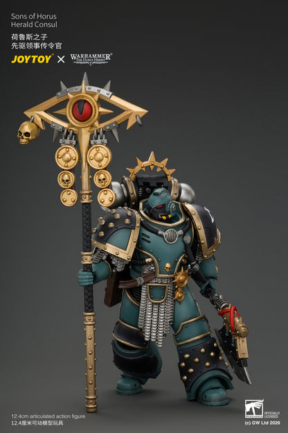 (Pre-Order) Warhammer The Horus Heresy Sons of Horus Herald Consul with Icon of Allegiance, Bolt Pistol and Power Weapon