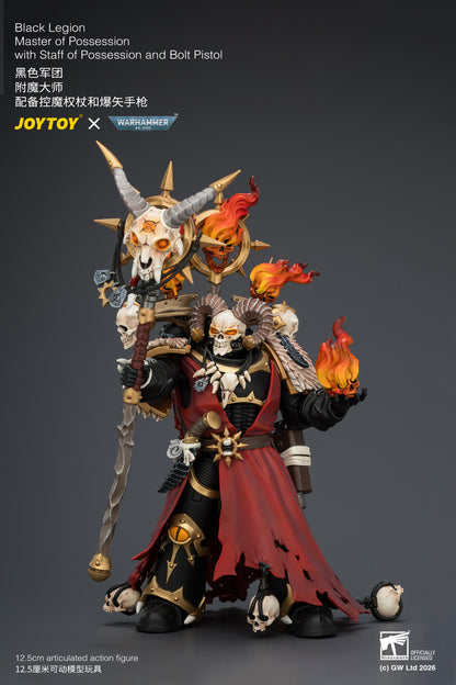 (Pre-Order) Warhammer 40k Black Legion Master of Possession with Staff of Possession and Bolt Pistol