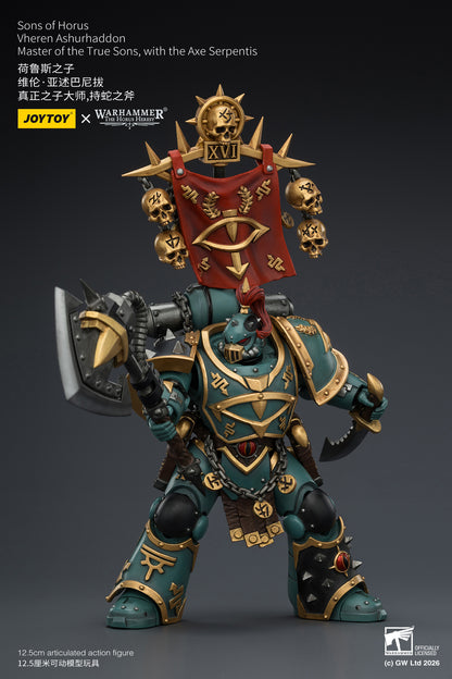 (Pre-Order) Warhammer The Horus Heresy Sons of Horus Vheren Ashurhaddon Master of the True Sons, with the Axe Serpentis