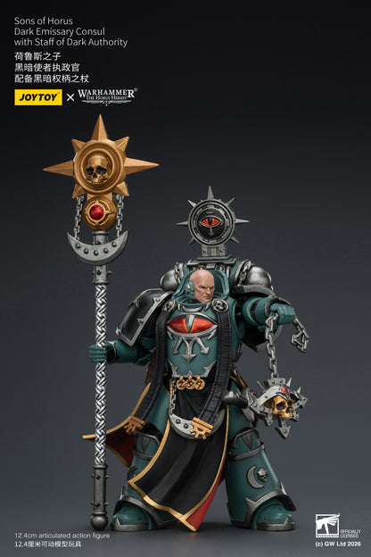 (Pre-Order) Warhammer The Horus Heresy Sons of Horus Dark Emissary Consul with Staff of Dark Authority