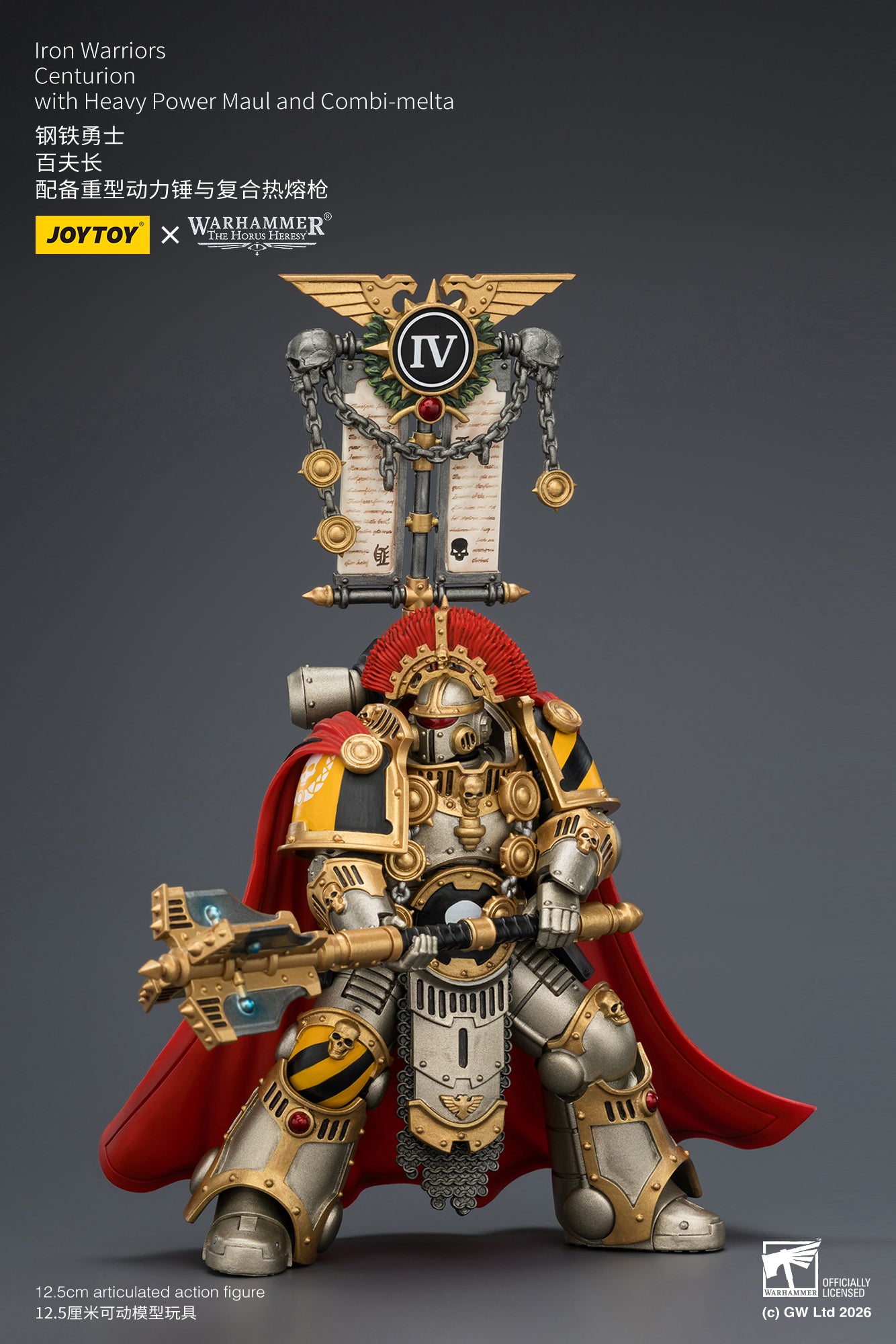 (Pre-Order) Warhammer The Horus Heresy Iron Warriors Centurion with Heavy Power Maul and Combi-melta