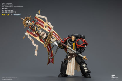 (Pre-Order) Warhammer 40k Black Templars Crusader Ancient with Power Sword and Bolt Pistol
