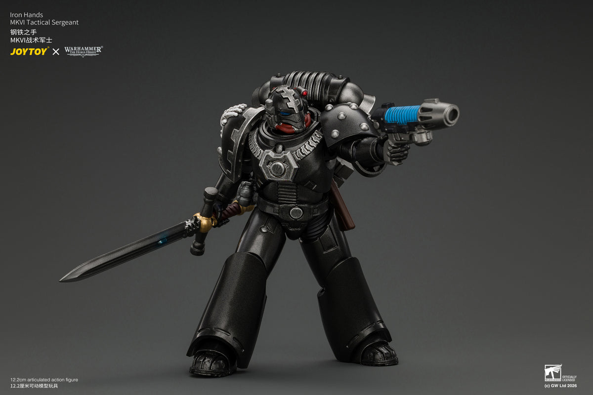 (Pre-Order) Warhammer The Horus Heresy Iron Hands MkVI Tactical Sergeant with Bolter, Plasma Pistol & Power sword