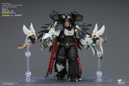 (Pre-Order) Warhammer 40k Raven Guard Chapter Master Aethon Shaan with Claws of Severax and Heavy Bolt Pistol