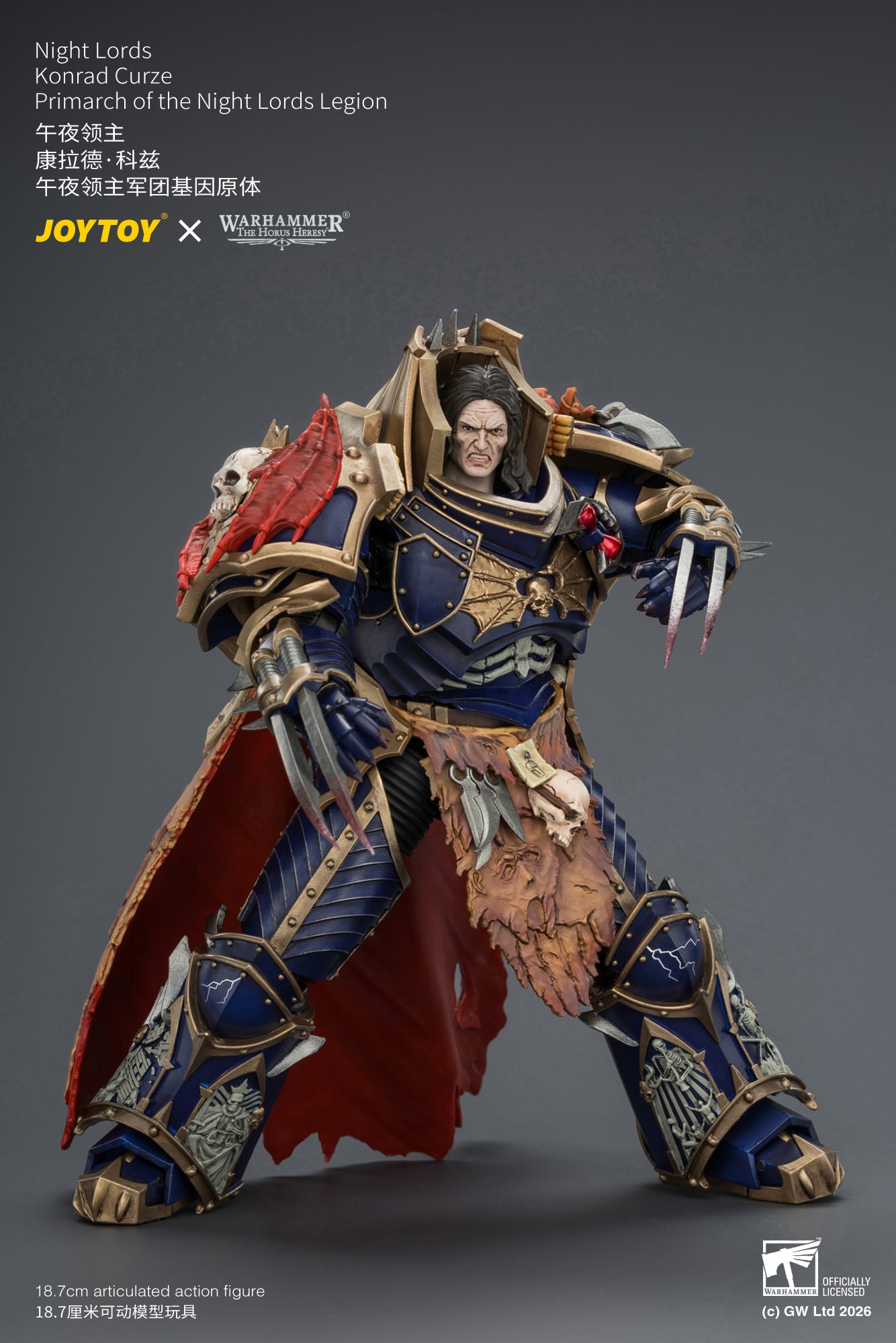 (Pre-Order) Warhammer The Horus Heresy Night Lords Konrad Curze Primarch of the Night Lords Legion