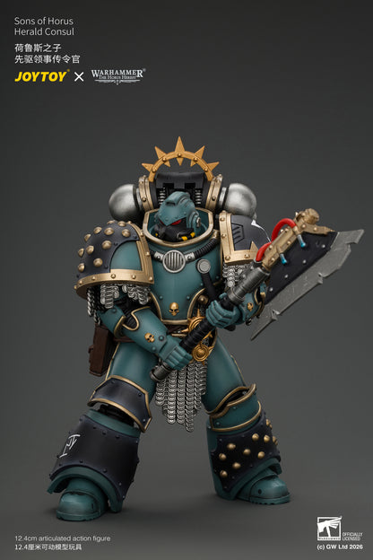 (Pre-Order) Warhammer The Horus Heresy Sons of Horus Herald Consul with Icon of Allegiance, Bolt Pistol and Power Weapon