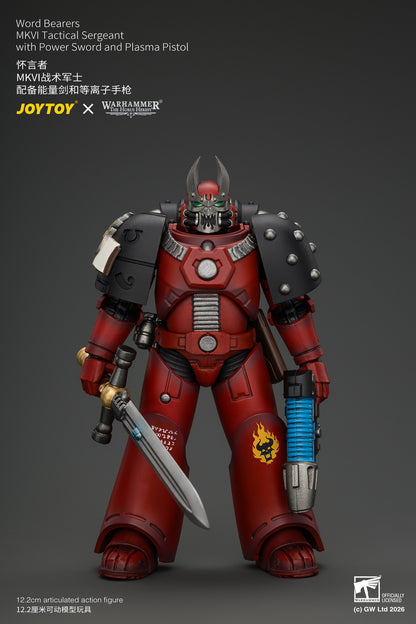 (Pre-Order) Warhammer The Horus Heresy Word Bearers MkVI Tactical Sergeant with Power Sword and Plasma Pistol