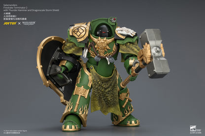 (Pre-Order) Warhammer The Horus Heresy Salamanders Firedrake Terminator 2 with Thunder Hammer and Dragonscale Storm Shield