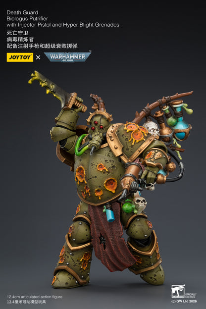 (Pre-Order) Warhammer 40k Death Guard Biologus Putrifier with Injector Pistol and Hyper Blight Grenades