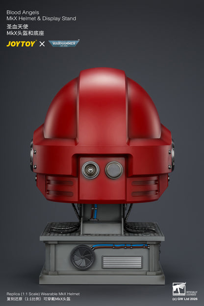 (Pre-Order) Warhammer 40k Blood Angels MkX Helmet & Display Stand