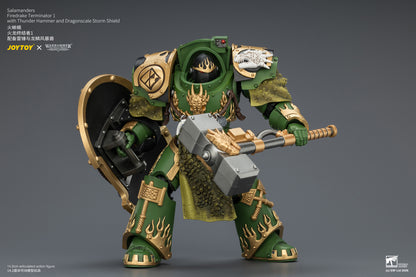 (Pre-Order) Warhammer The Horus Heresy Salamanders Firedrake Terminator 1 with Thunder Hammer and Dragonscale Storm Shield