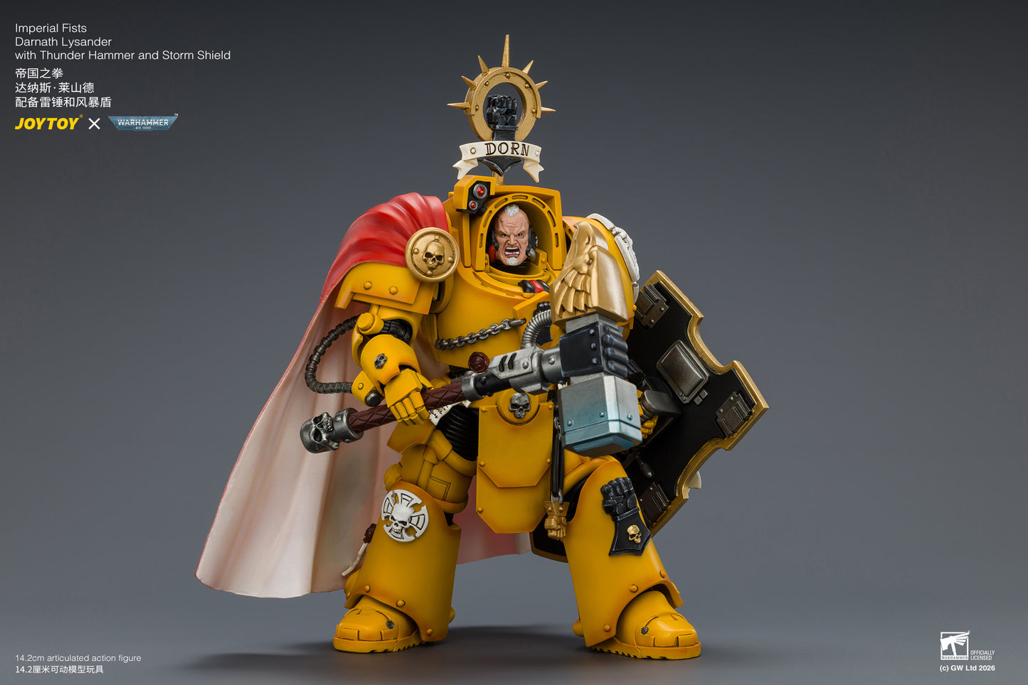 (Pre-Order) Warhammer 40k Imperial Fists Darnath Lysander with Thunder Hammer and Storm Shield