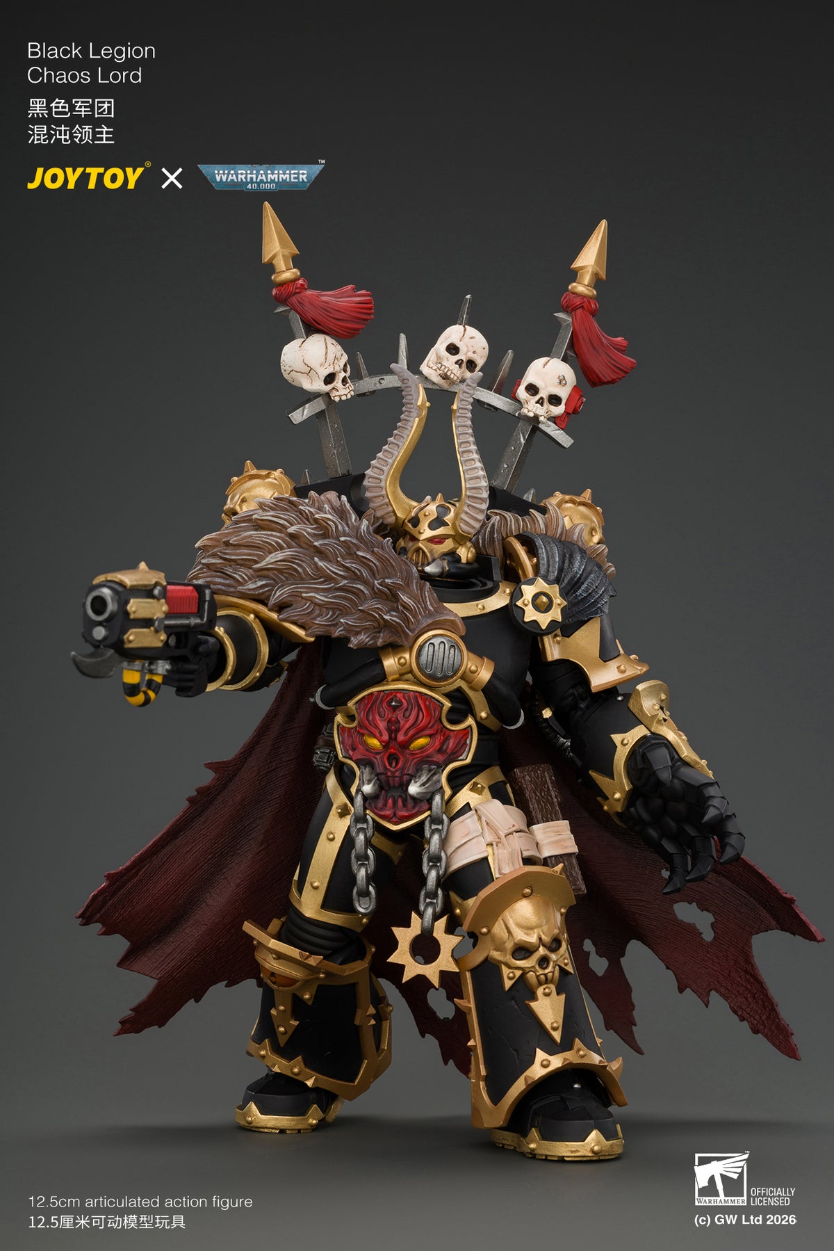 (Pre-Order) Warhammer The Horus Heresy Black Legion Chaos Lord with Power Fist, Plasma Pistol and Astartes Chainblade