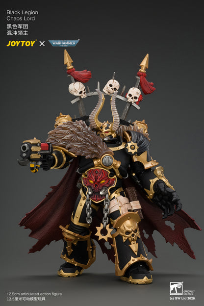 (Pre-Order) Warhammer The Horus Heresy Black Legion Chaos Lord with Power Fist, Plasma Pistol and Astartes Chainblade