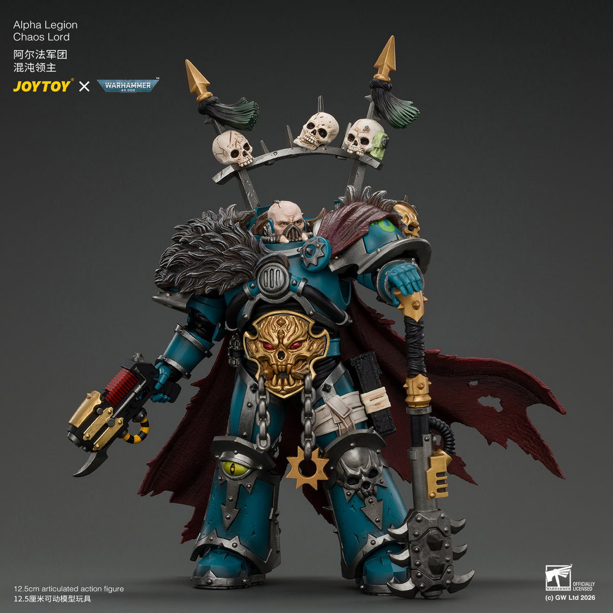 (Pre-Order) Warhammer The Horus Heresy Alpha Legion Chaos Lord with Plasma Pistol and Accursed Weapon
