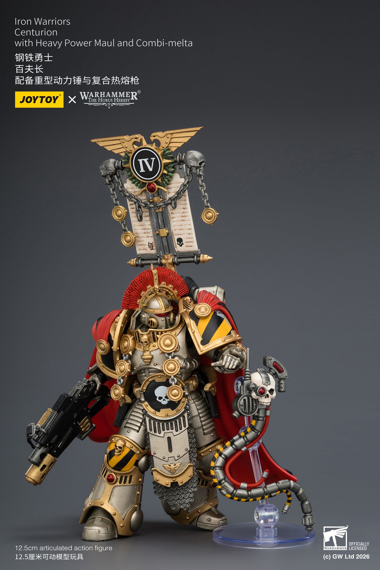(Pre-Order) Warhammer The Horus Heresy Iron Warriors Centurion with Heavy Power Maul and Combi-melta