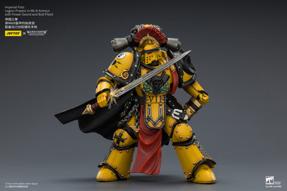 (Pre-Order) Warhammer The Horus Heresy Imperial Fists Legion Praetor in Mk III Armour with Power Sword and Bolt Pistol