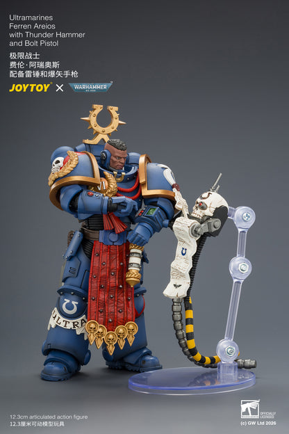 (Pre-Order) Warhammer 40k Ultramarines Ferren Areios with Thunder Hammer and Bolt Pistol