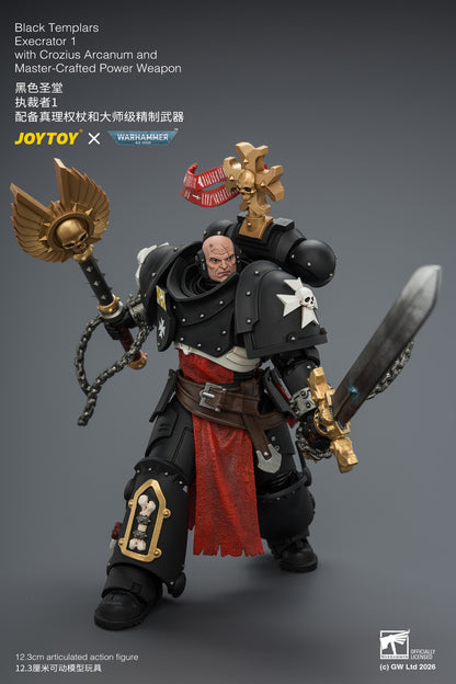 (Pre-Order) Warhammer 40k Black Templars Execrator 1 with Crozius Arcanum and Master-Crafted Power Weapon