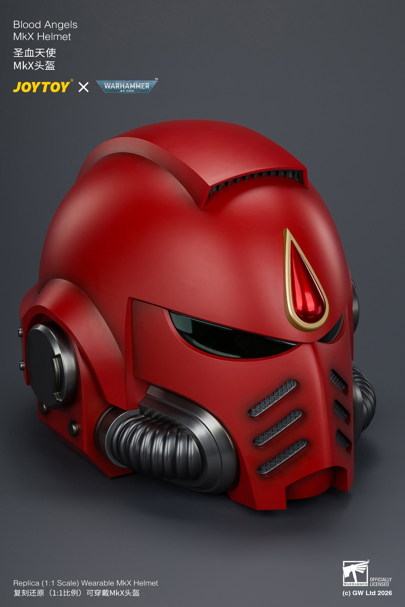 (Pre-Order) Warhammer 40k Blood Angels MkX Helmet