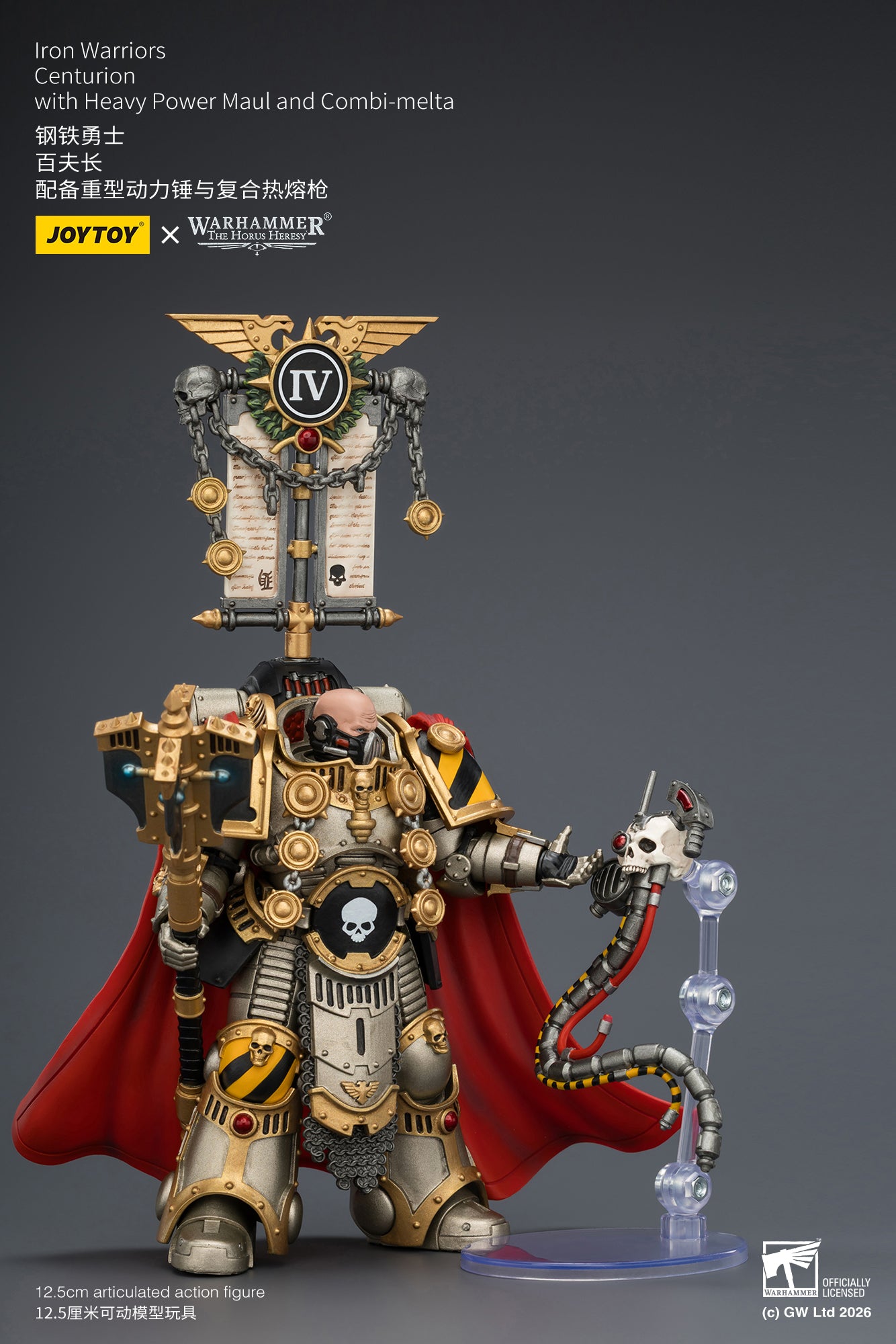 (Pre-Order) Warhammer The Horus Heresy Iron Warriors Centurion with Heavy Power Maul and Combi-melta