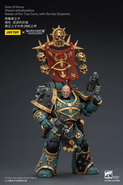 (Pre-Order) Warhammer The Horus Heresy Sons of Horus Vheren Ashurhaddon Master of the True Sons, with the Axe Serpentis