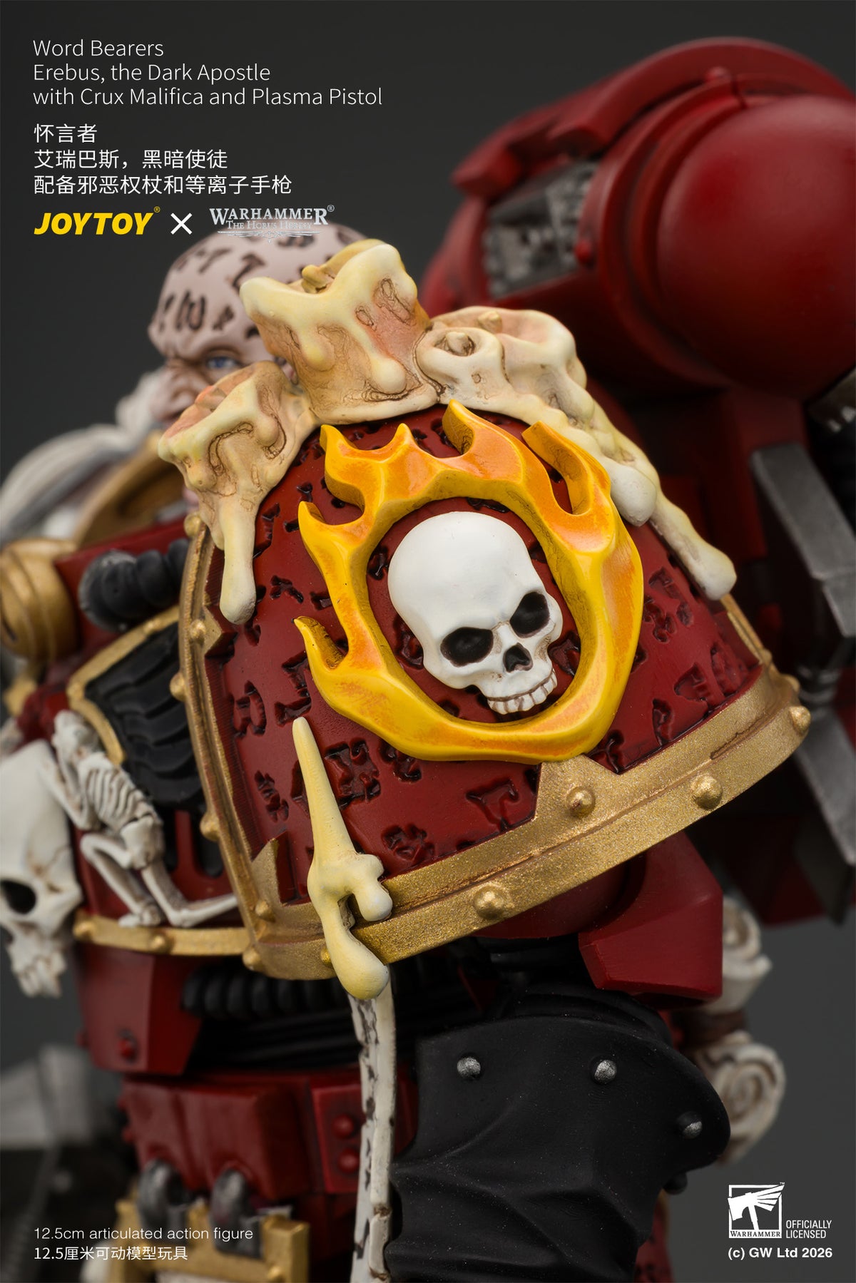(Pre-Order) Warhammer The Horus Heresy Word Bearers Erebus, the Dark Apostle with Crux Malifica and Plasma Pistol