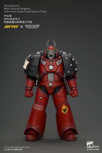 (Pre-Order) Warhammer The Horus Heresy Word Bearers MkVI Tactical Sergeant with Power Sword and Plasma Pistol