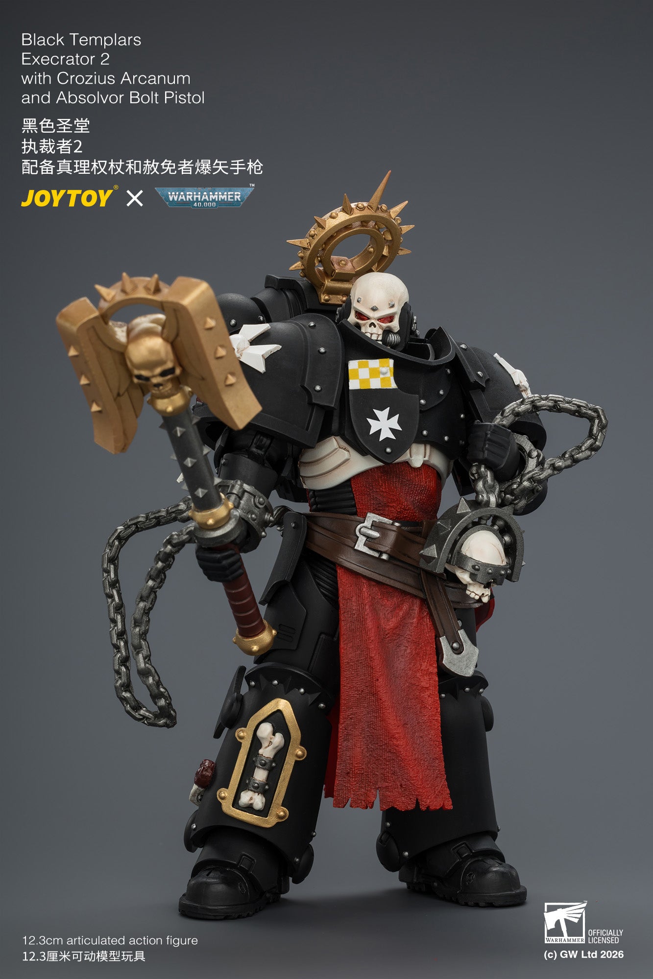 (Pre-Order) Warhammer 40k Black Templars Execrator 2 with Crozius Arcanum and Absolvor Bolt Pistol