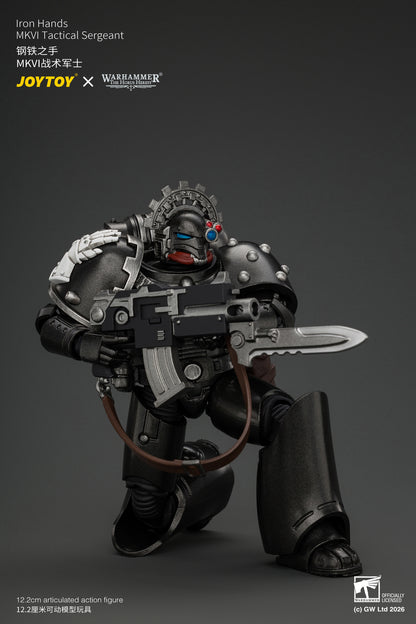 (Pre-Order) Warhammer The Horus Heresy Iron Hands MkVI Tactical Sergeant with Bolter, Plasma Pistol & Power sword