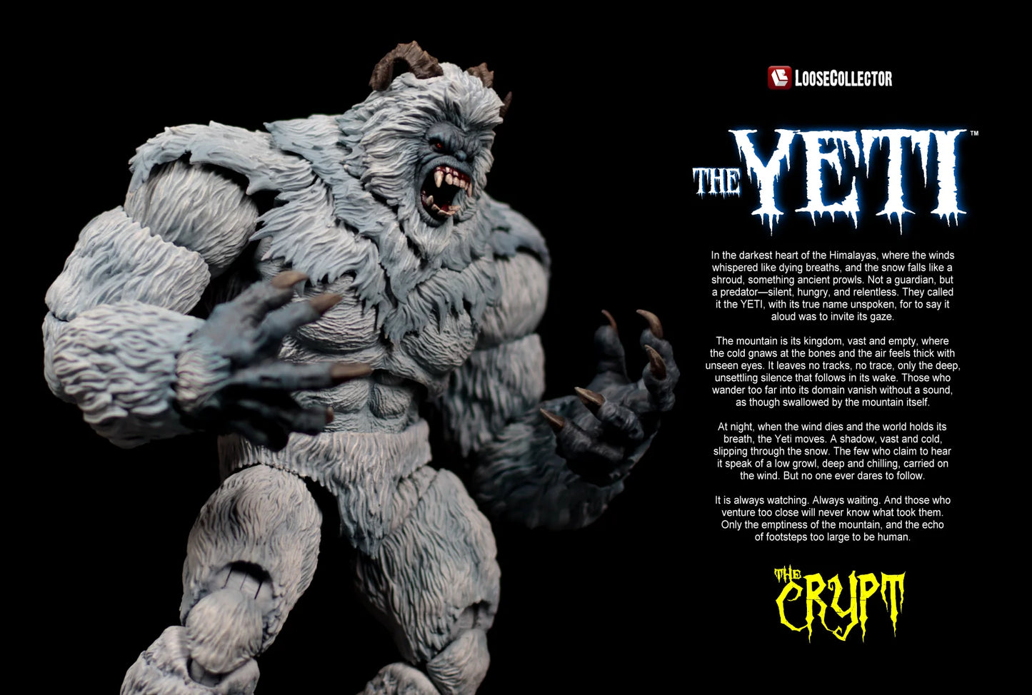 (Pre-Order) Loosecollector The Crypt Bigfoot and Yeti action figure 10 inches