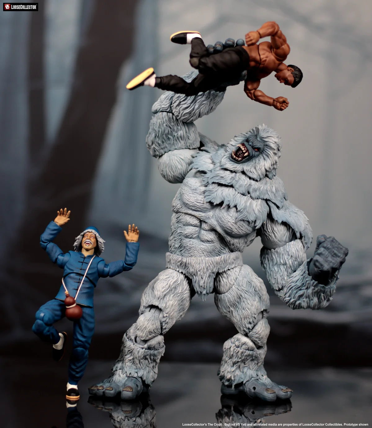 (Pre-Order) Loosecollector The Crypt Bigfoot and Yeti action figure 10 inches