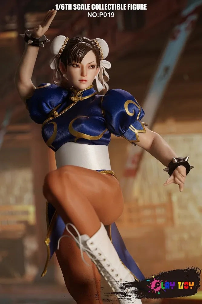 (Pre-Order) PLAY TOY 1/6 Goddess of Fighting P019 Street Fighter Chun-Li Seamless Figure
