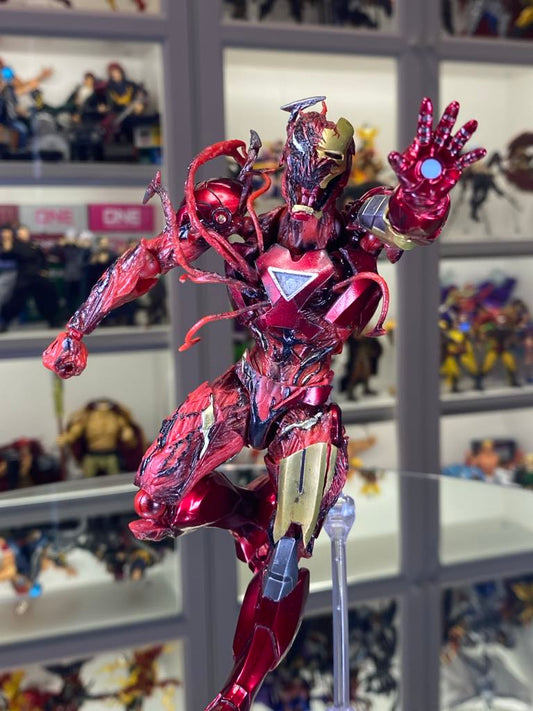 Customs Revoltech Amazing Yamaguchi Carnage + Iron man action Figure