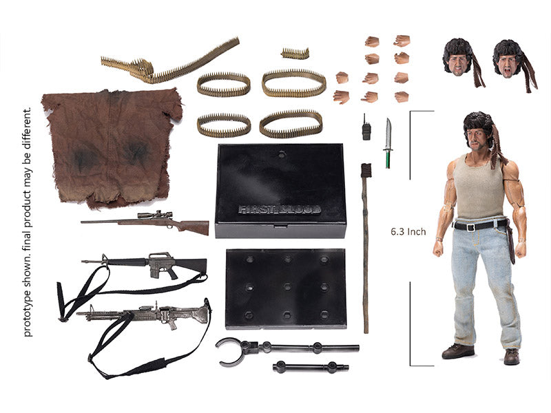 (Pre-Order) HIYA First Blood Exquisite Super Series John Rambo 1/12 Scale PX Previews Exclusive Figure