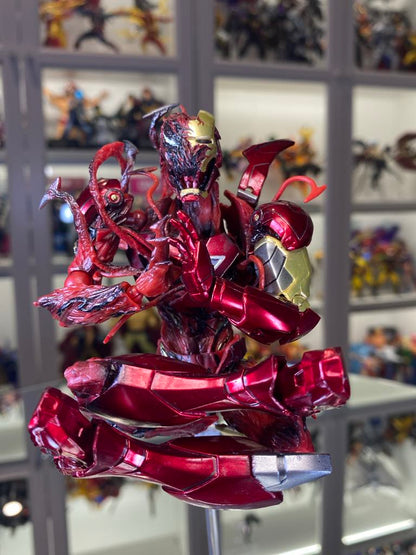 Customs Revoltech Amazing Yamaguchi Carnage + Iron man action Figure