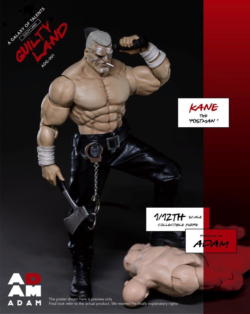 MUFF ADAM Studio’s ADG-001 New Adam Guilty Land Kane 1/12 Action Figure
