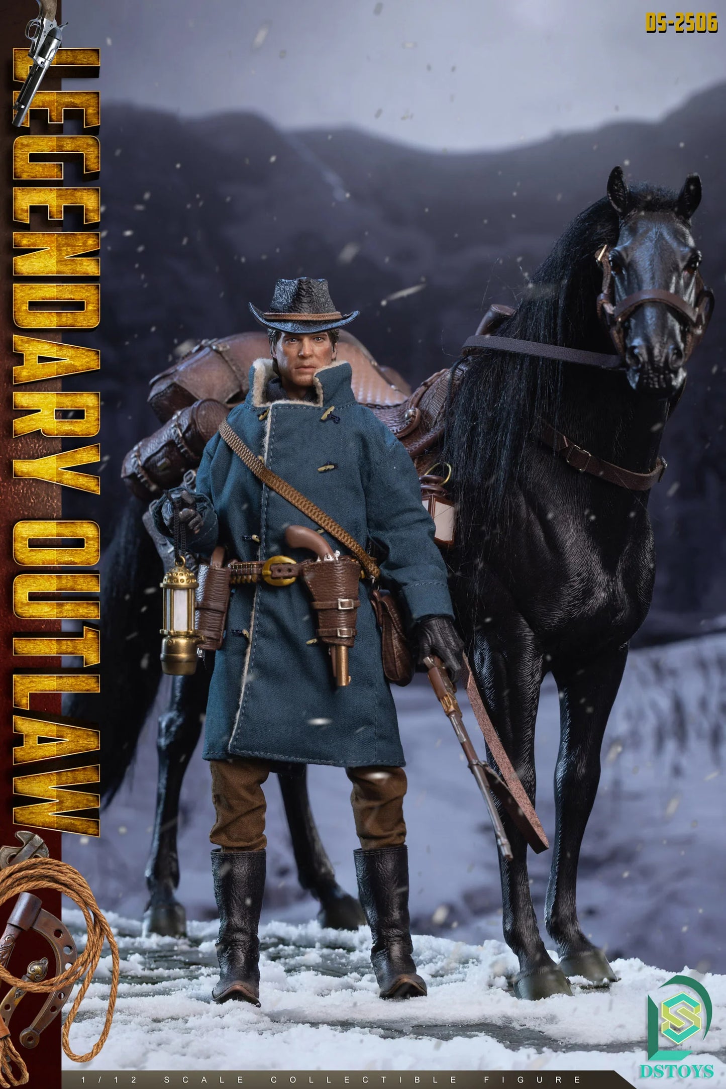 (Pre-Order) DSTOYS 1/12 Legendary Outlaw action figure DS2505 Standard and DS2506 Deluxe with horse