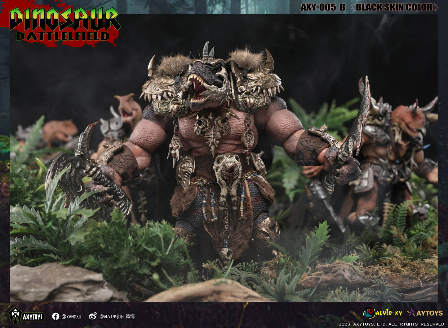 (Pre-Order) Axytoys 1/12 Dinosaur Battlefield King Tyrannosaurus Deluxe Versions with Bonus Gift - 005B