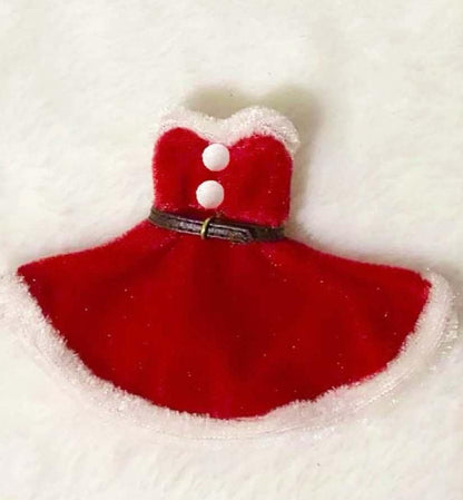 Custom 1/12 Clothing Accessories Santa Skirt and hat